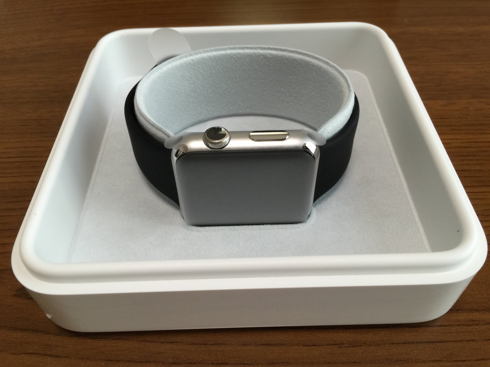 Apple watch 48mm stainless steel case black sport band 7
